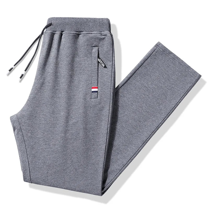 Plus Size Men’s Loose Fit Cotton Jogger Track Pants-HighTouch