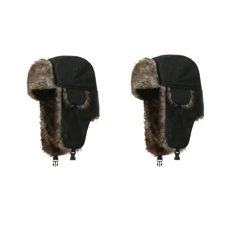 Winter Mens Ushanka Trapper Hat Russian Trooper Ear Flap Cap Earflap