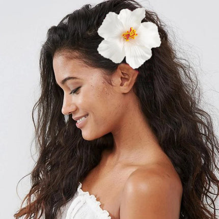 AWAYTR Bohemian Hawaiian Flower Hair Clip – Romantic Side Bash Clip for Women & Girls