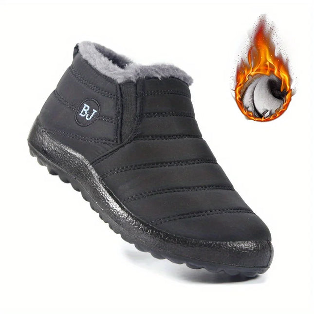 Waterproof Warm Snow Hiking Shoes Women – Non-Slip Low-Top Winter Trail