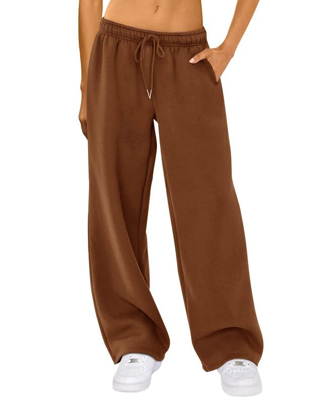 High-Waist Drawstring Wide-Leg Joggers – Casual Streetwear Comfort