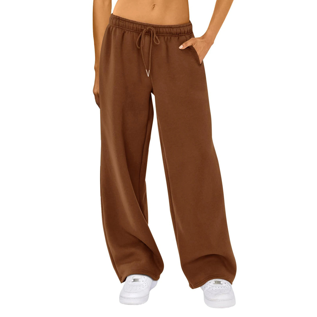 High-Waist Drawstring Wide-Leg Joggers – Casual Streetwear Comfort-HighTouch