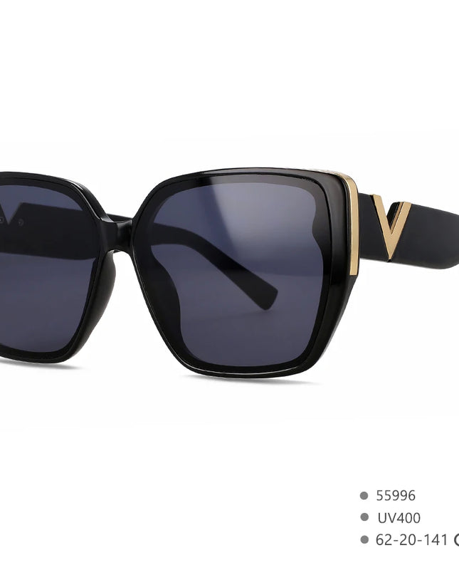 Women’s V-Logo Mirror Retro Sunglasses