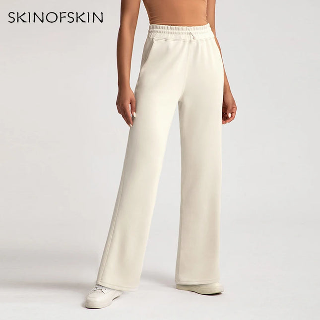 High Waist Wide Leg Sweatpants Women