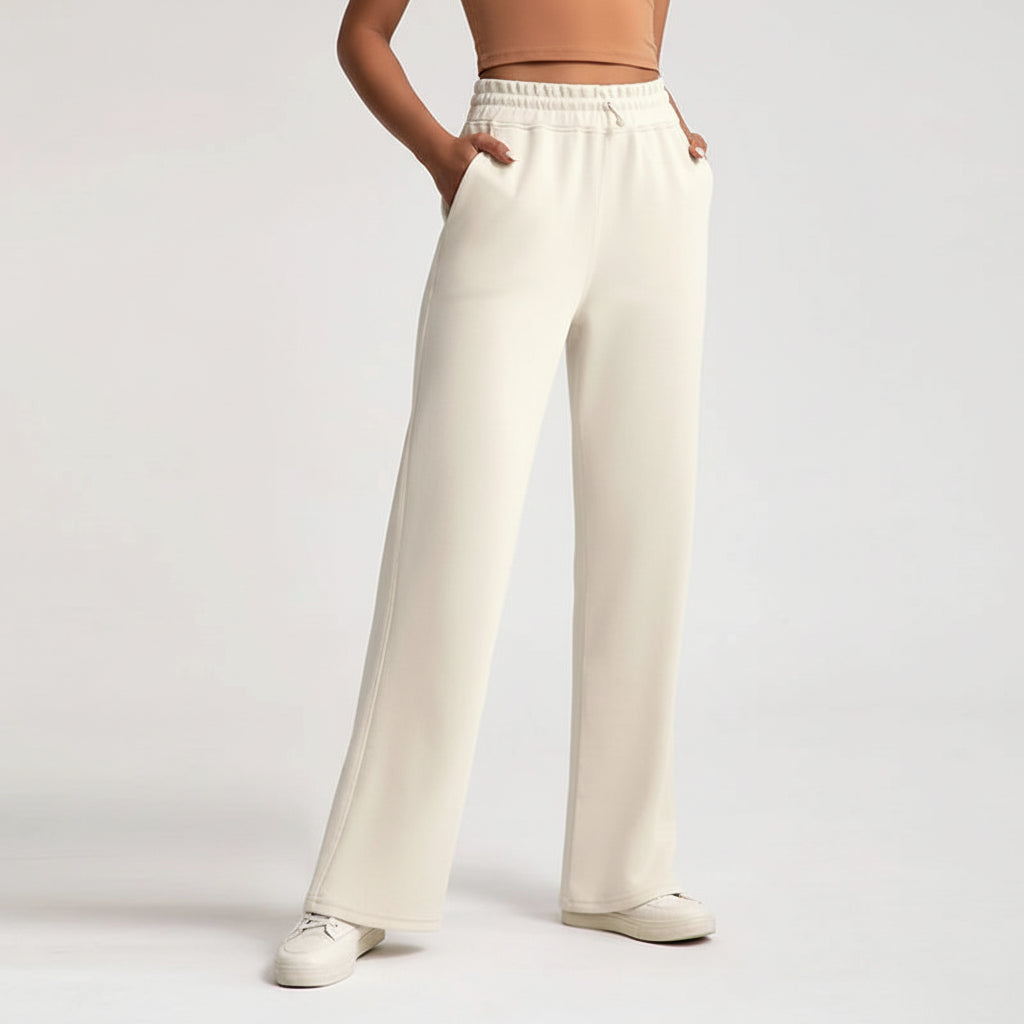 Women High Waist Wide Leg Sweatpants Casual Loose Fit