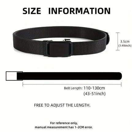 Automatic Buckle Canvas Tactical Belt