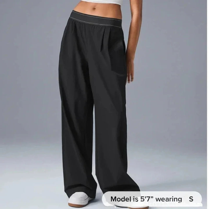 Women’s High-Waist Loose Wide-Leg Quick-Dry Pants-HighTouch