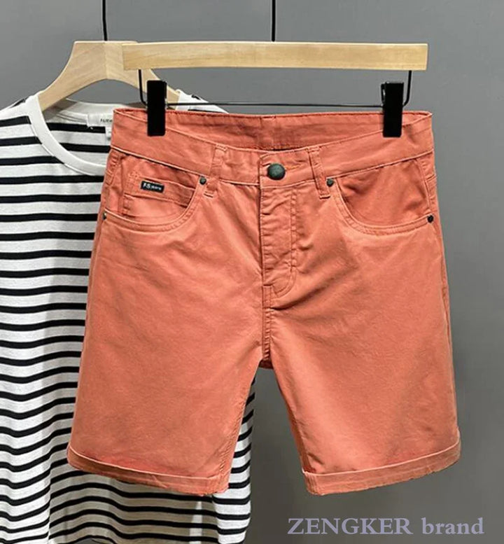 Men's Plus Size Summer Cotton Shorts – Loose Oversized Breeches-HighTouch