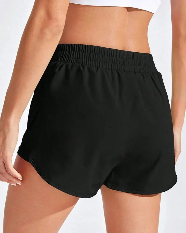 High-Waist Yoga Workout Shorts – Stretch Fitness Activewear for Women