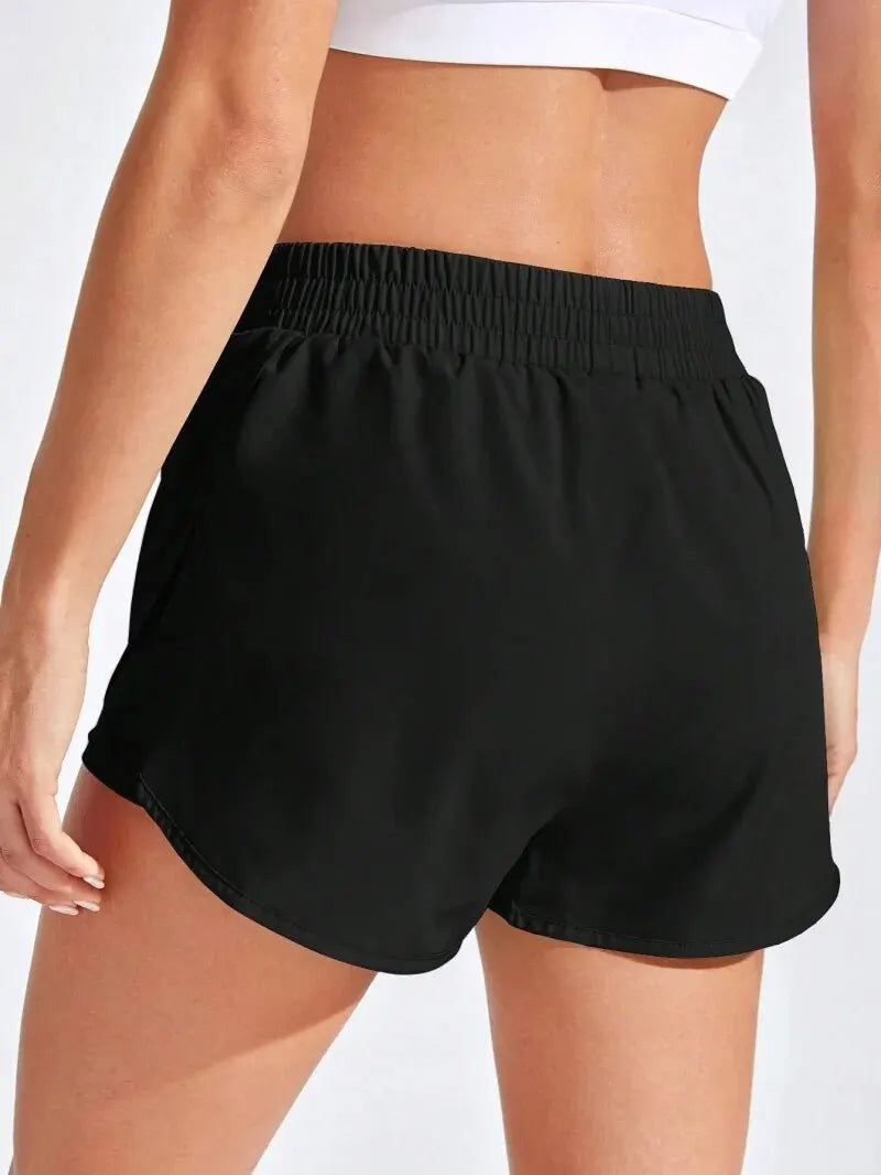 High-Waist Yoga Workout Shorts – Stretch Fitness Activewear for Women