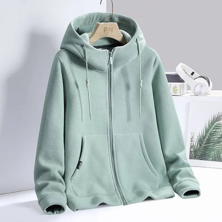 Women’s Soft Fleece Zip-Up Hoodie for Everyday Wear