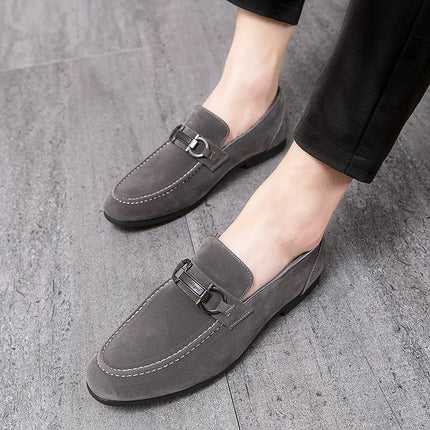 Classic Green Suede Moccasins / Loafers – Men’s Slip-On Casual