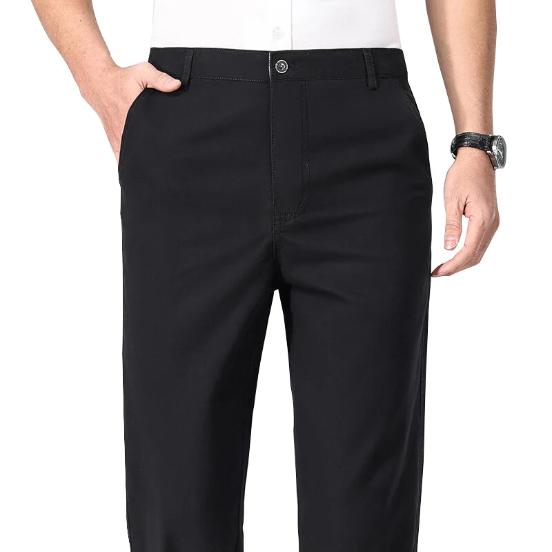 Men’s Lightweight Business Casual Chino Trousers-HighTouch