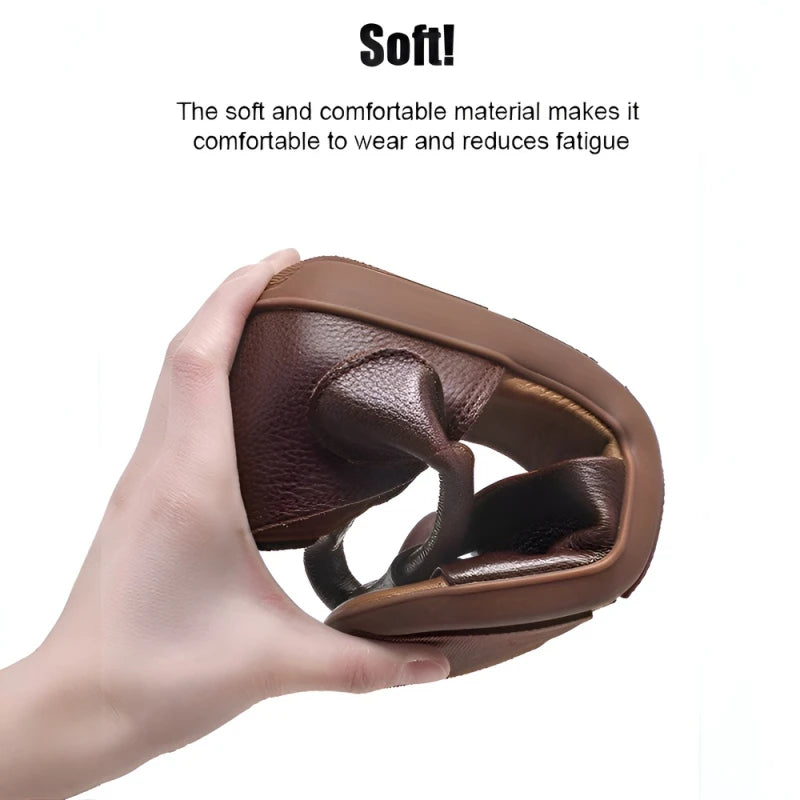 Retro Fish-Mouth Flat Sandals