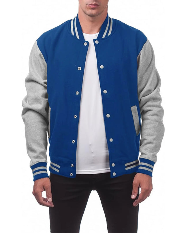 Men’s Loose-Fit Baseball Jersey Bomber Jacket