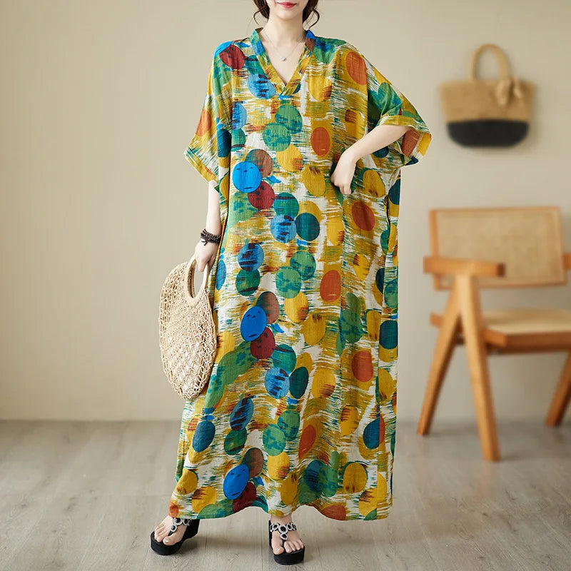 Bohemian Ethnic Summer Dress – Vintage Loose Streetwear-HighTouch