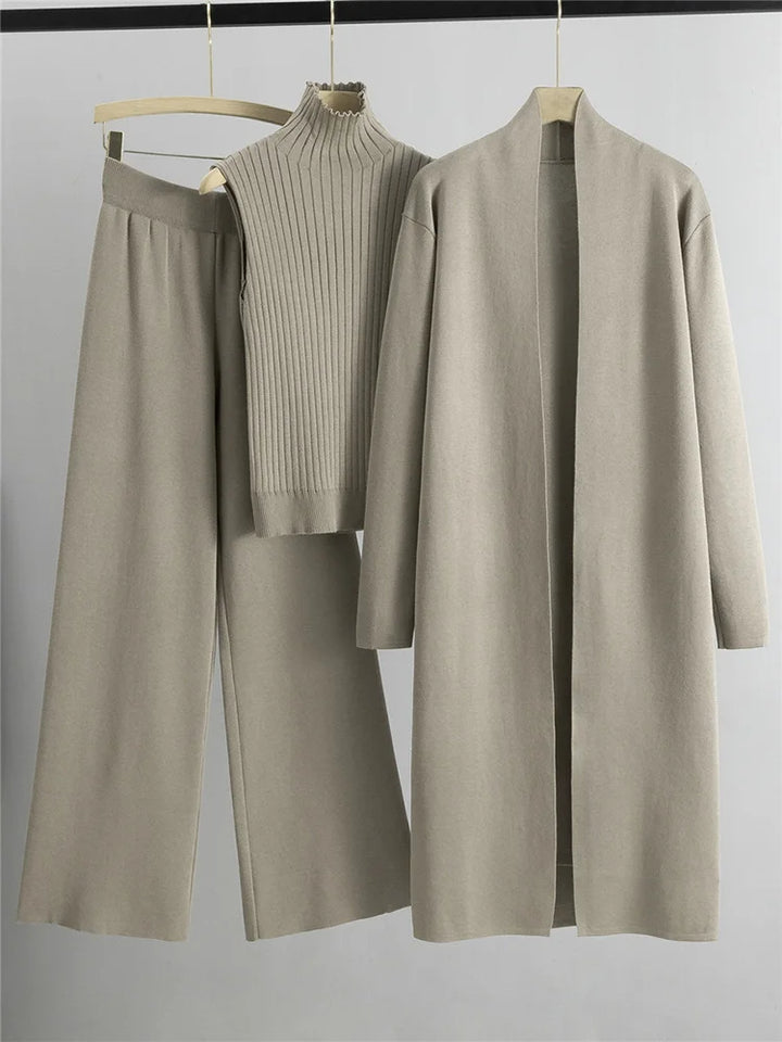 3‑Piece Knit Suit-HighTouch