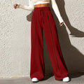 High‑Waisted Drawstring Wide‑Leg Sweatpants – Casual, Comfy & Chic