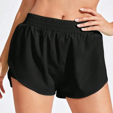 High-Waist Yoga Workout Shorts – Stretch Fitness Activewear for Women