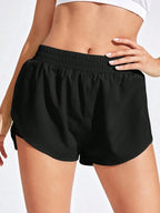 High-Waist Yoga Workout Shorts – Stretch Fitness Activewear for Women-HighTouch