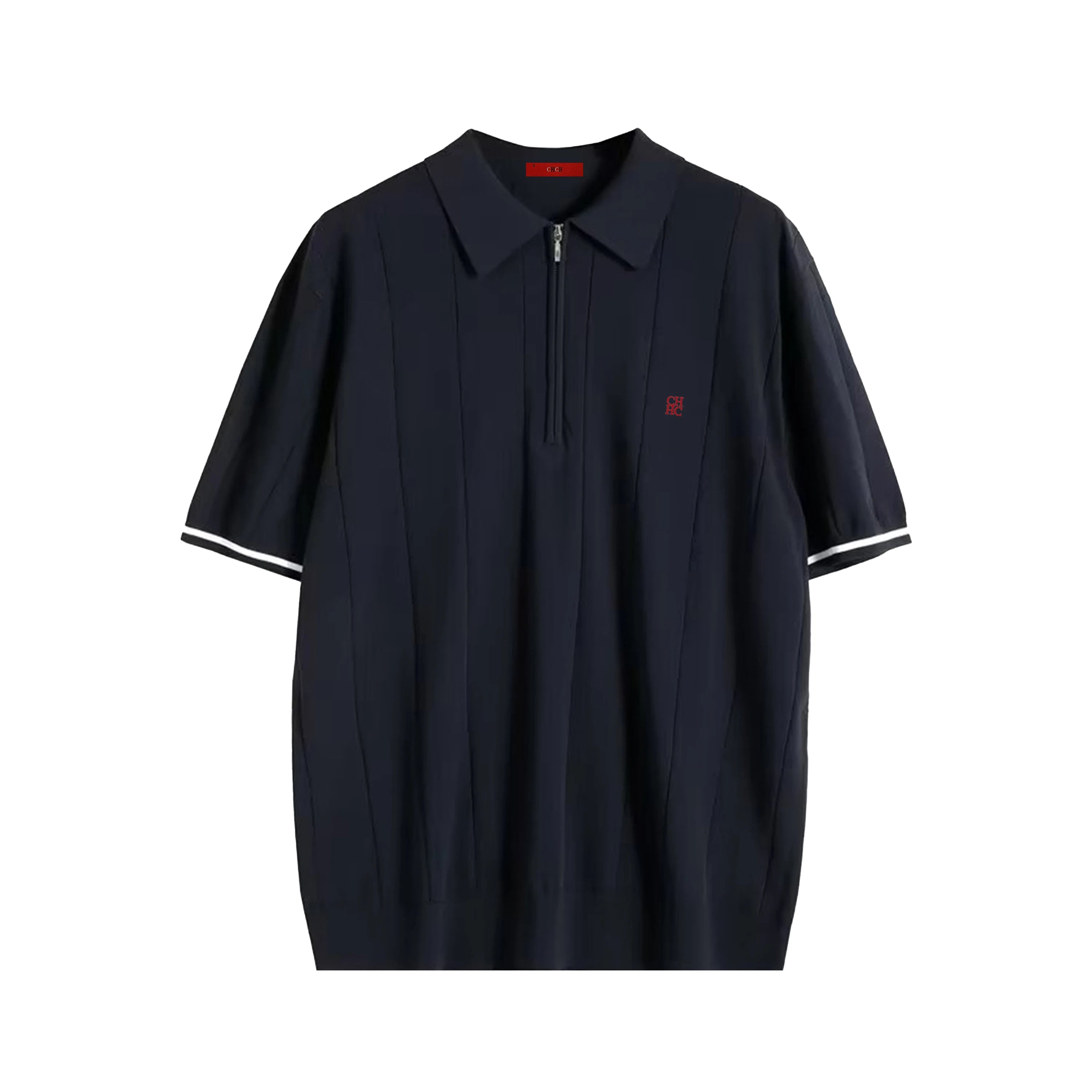 CHCH | Summer Ribbed Knit Polo Shirt for Men