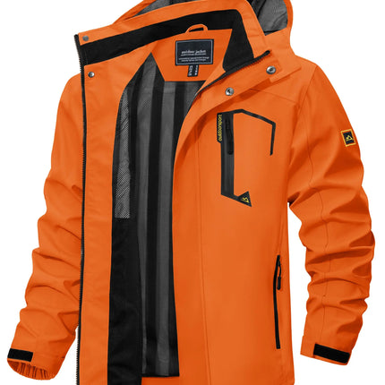 Men's Lightweight Mesh-Lined Waterproof Windbreaker Jacket