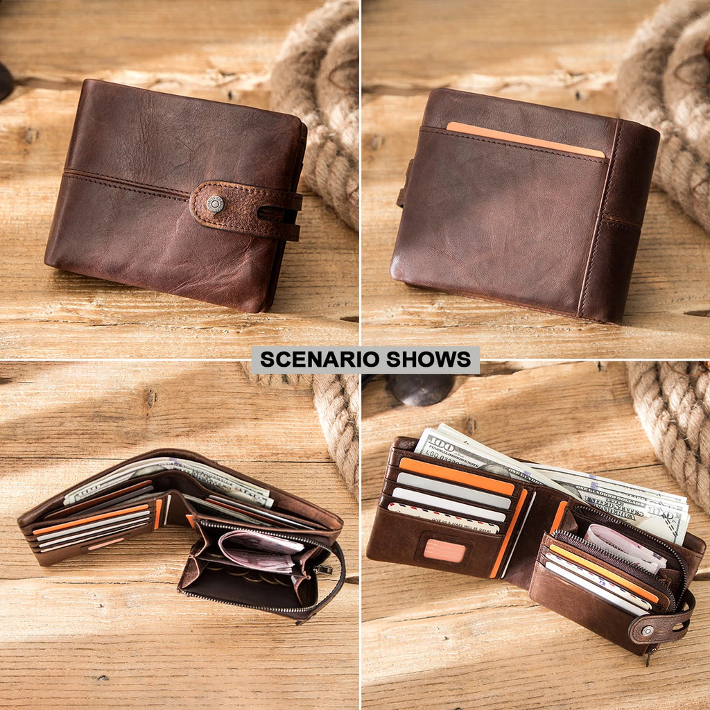 Men’s Crazy Horse Leather Wallet