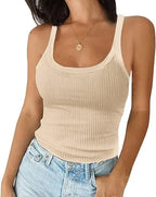 Sexy Round Neck Solid Top T-Shirt Women Inner Outer Wear-HighTouch