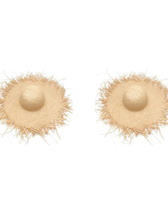 Women’s Wide‑Brim Floppy Straw Beach Hat