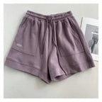 Women’s Drawstring Wide Leg Shorts – Comfortable Casual Summer-HighTouch