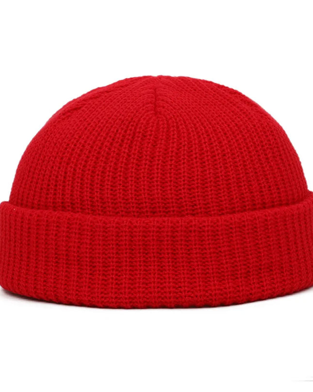 Luxury Winter Knit Beanie – Warm Short Skull Cap (Unisex)