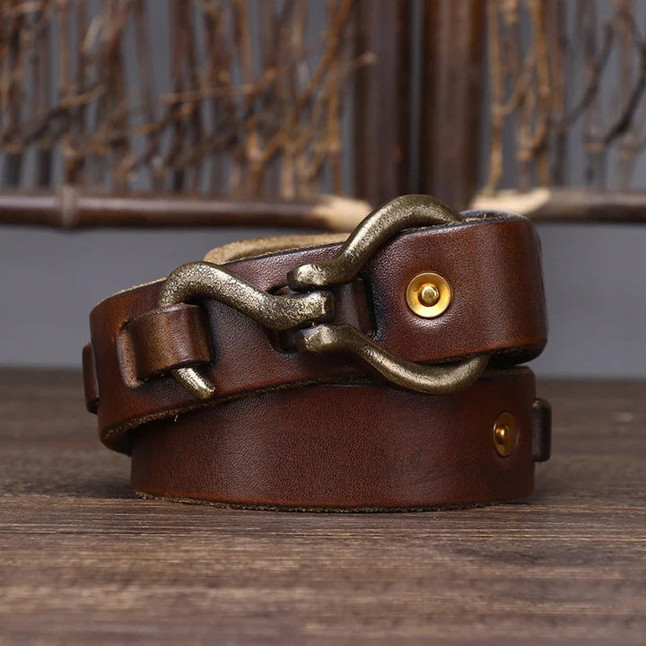 Men's Heritage Leather Hook Belt | Classic Style