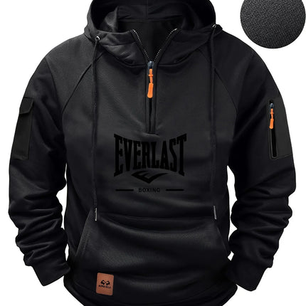 High-quality Men’s Multi-Zip Utility Hoodie – Fashionable Sweatshirt