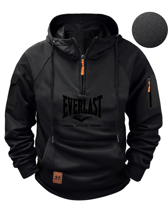 High-quality Men’s Multi-Zip Utility Hoodie – Fashionable Sweatshirt