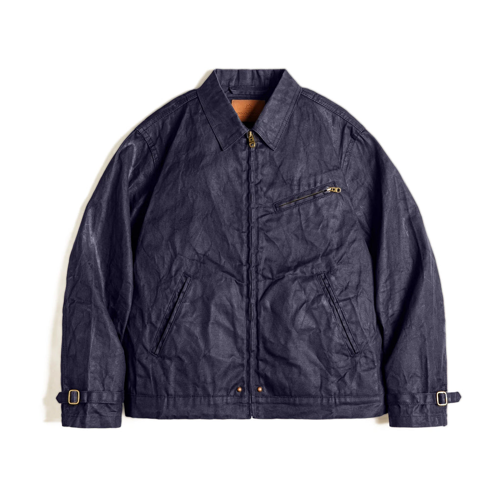 Oil-Waxed Canvas Slim-Fit Jacket Men-HighTouch
