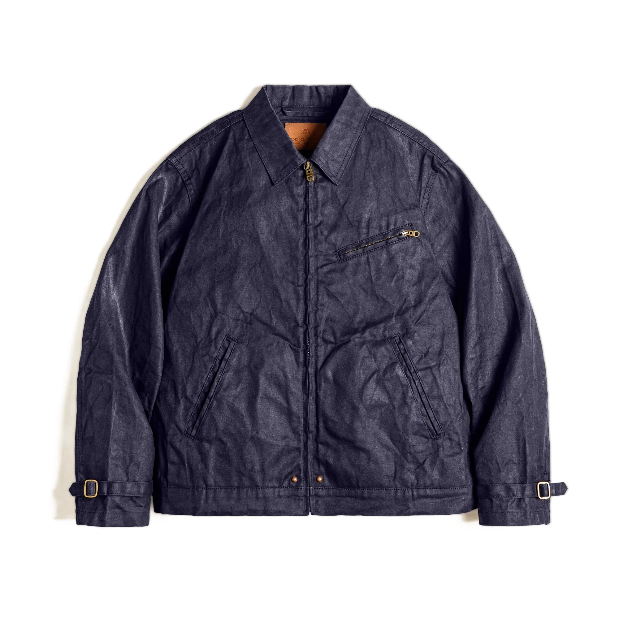 Oil-Waxed Canvas Slim-Fit Jacket Men-HighTouch