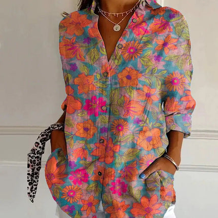 Harper | Elegant Floral Shirt & Blouse