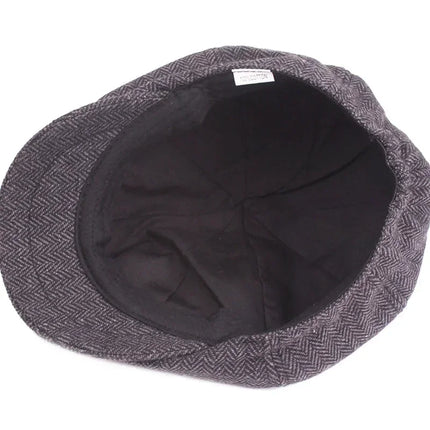 Vintage Tweed Peaky Blinders Flat Cap – Heritage Style Unisex