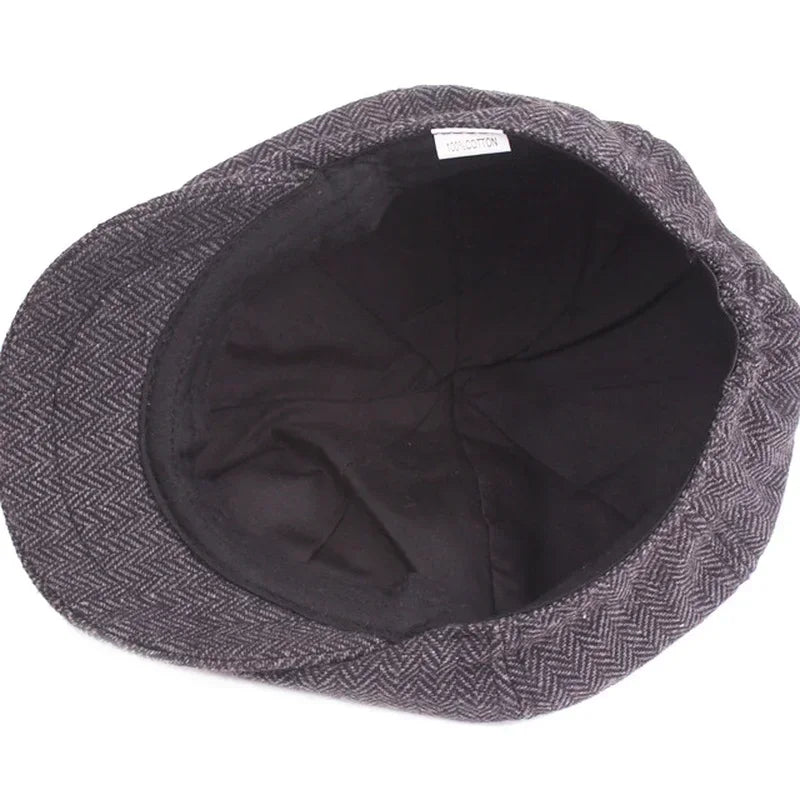 Vintage Tweed Peaky Blinders Flat Cap – Heritage Style Unisex-HighTouch