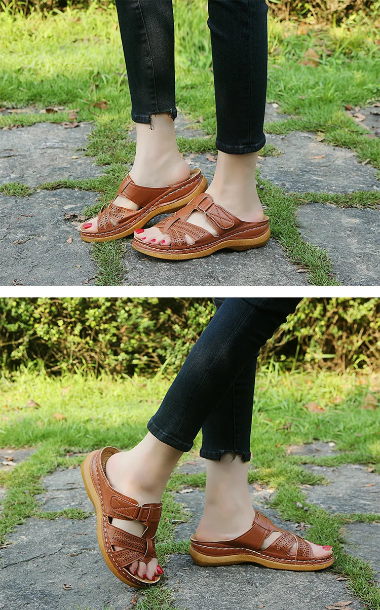 Orthopedic Wedge Platform Sandals Women-HighTouch
