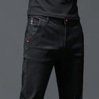 Men’s Slim Stretch Black & Dark Grey Jeans-HighTouch