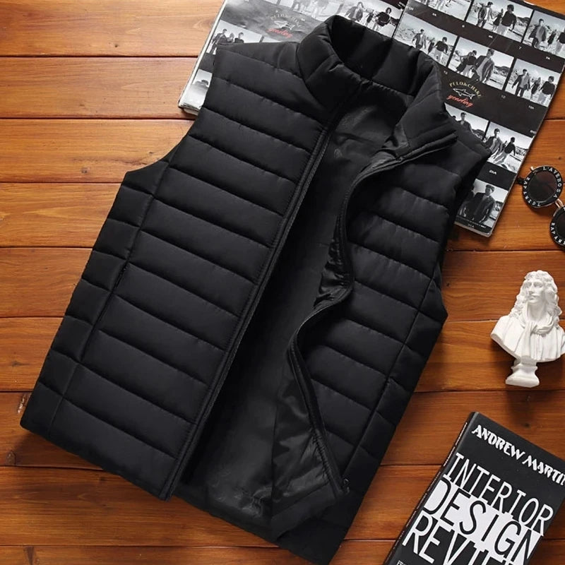 Men’s Cotton-Padded Sleeveless Vest-HighTouch