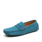 Genuine Leather Slip-On Loafers / Moccasins-HighTouch