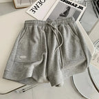 Women’s Drawstring Wide Leg Shorts – Comfortable Casual Summer-HighTouch