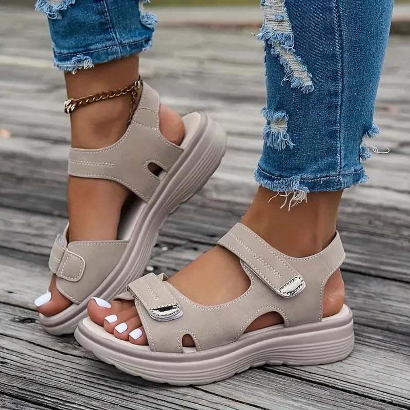 Women’s Lightweight Non‑Slip Wedge Sandals – Plus Size Beach Platform