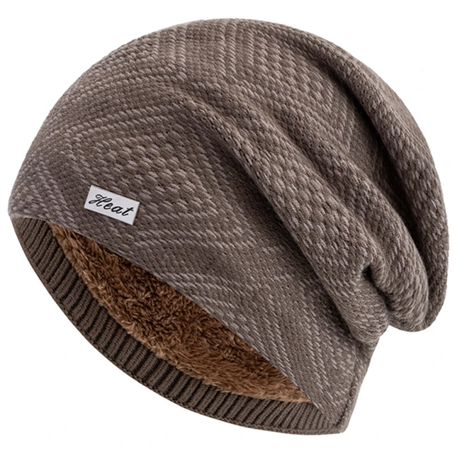 Stripes Knitted Slouchy Winter Beanie for Women