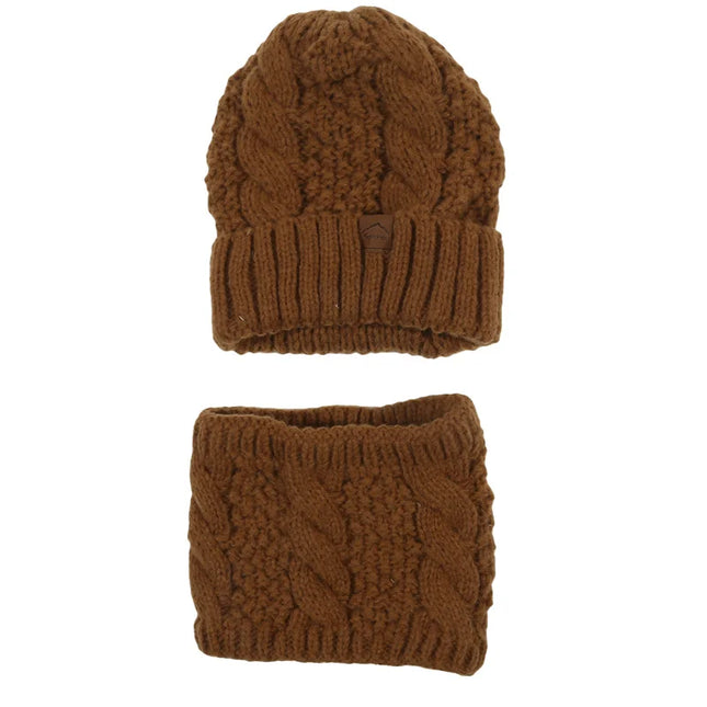 Women’s Winter Knitted Hat & Scarf Set