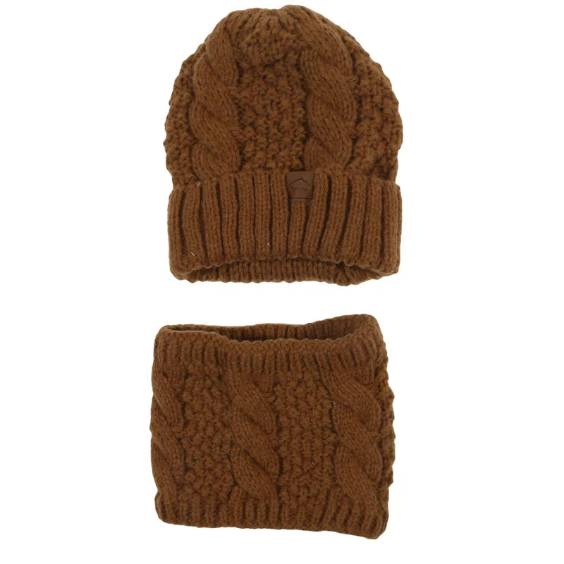 Women’s Winter Knitted Hat & Scarf Set