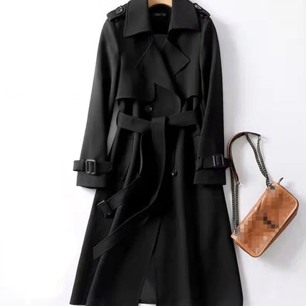 Phantasy Women’s Lace-Up British Style Trench Coat