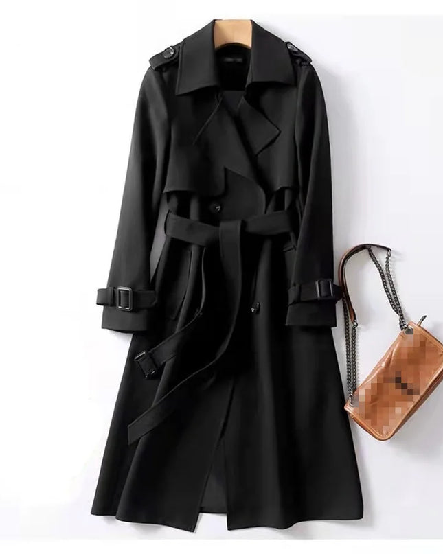 Phantasy Women’s Lace-Up British Style Trench Coat